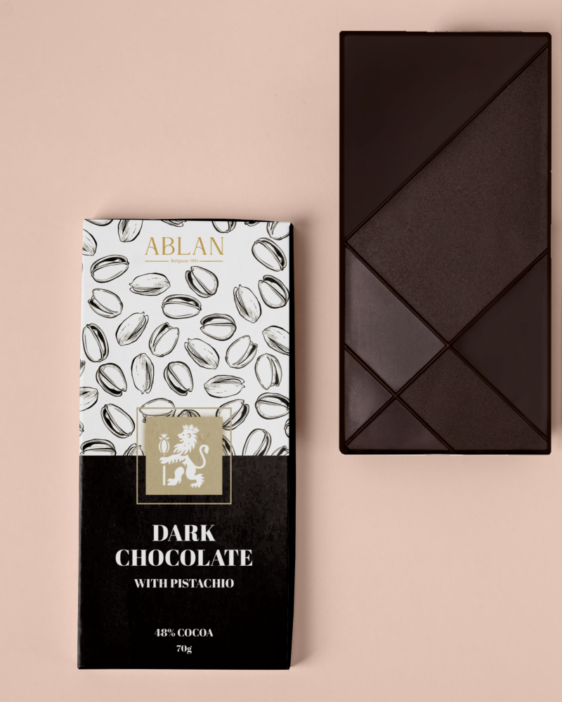 Dark Chocolate Bar with Pistachio