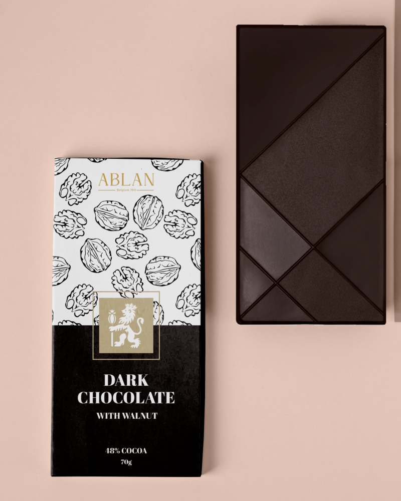 Dark Chocolate Bar with Walnut