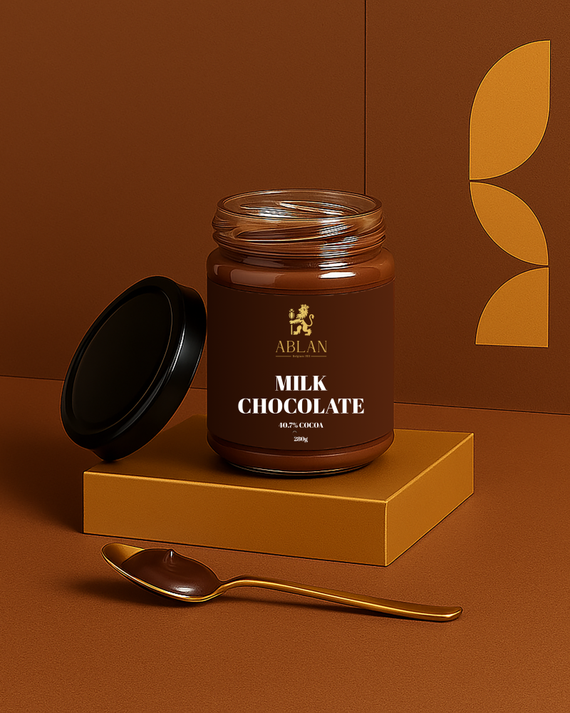 سبريد شوكولاتة الحليب 40.7٪ كاكاو غني، كريمي وطبيعي| أبلان شوكولاتيه